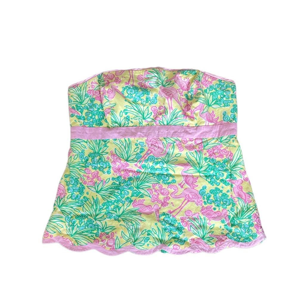 Lilly Pulitzer Strapless Top Size 6 EUC